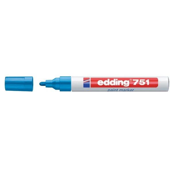 Edding Markör Boya Dekor Yuvarlak Uçlu 1-2 MM Mavi (10 adet) 751 ürün görseli 1