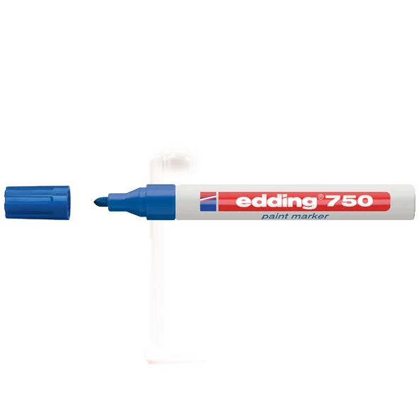Edding Markör Boya Dekor Yuvarlak Uçlu 2-4 MM Mavi  (10 adet)750 ürün görseli 1