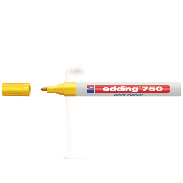 Edding Markör Boya Dekor Yuvarlak Uçlu 2-4 MM Sarı  (10 adet)750 ürün görseli 1