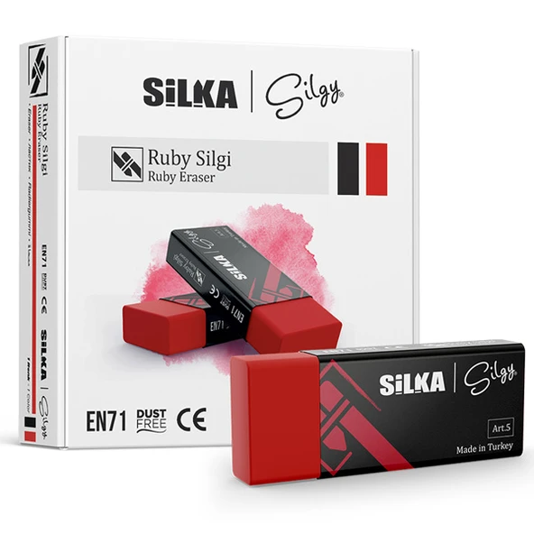 Silka Rubby Öğrenci Silgisi 20 Lİ Kırmızı Art.5 (20 li) ürün görseli 1