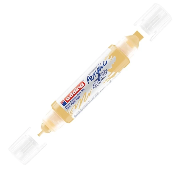 Edding Akrilik 3D Double Lıner Pastel Sarı 915 5 adet ürün görseli 1