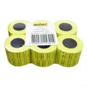 Ekstrafix Fiyat Etiketi Florasan Sarı (12 li paket)Q (fix-5701 ) ürün görseli 1
