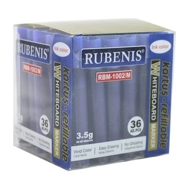 Rubenis Tahta Kalemi Kartuşlu Mavi RBM-102/M--12 Lİ ürün görseli 1