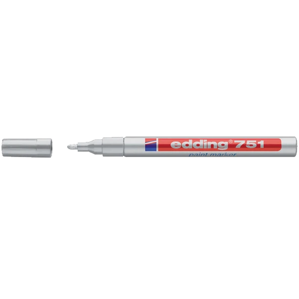 Edding Markör Boya Dekor Yuvarlak Uçlu 1-2 MM Gümüş (10 adet) 751 ürün görseli 1