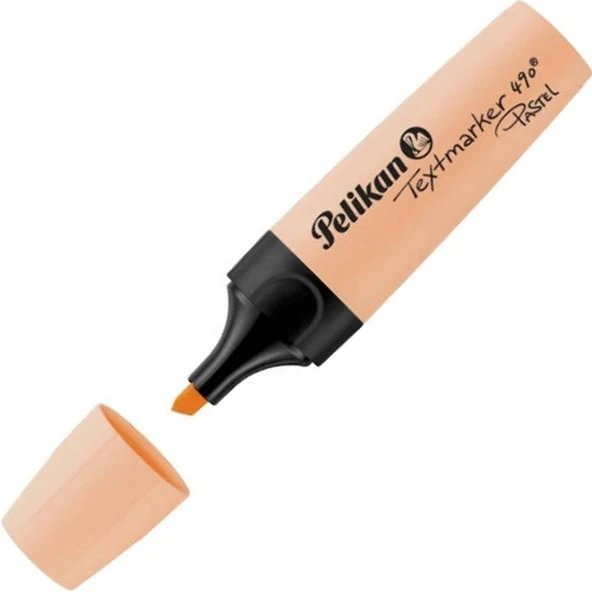 Pelikan Fosforlu Kalem Pastel Turuncu 490 (10 lu paket) ürün görseli 1