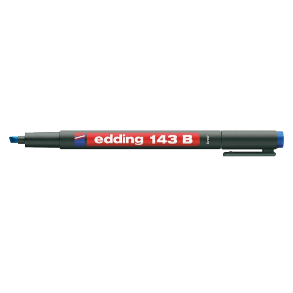 Edding Asetat Kalemi(10 adet) Permanent B Seri 1-3 MM Mavi 143 B ürün görseli 1