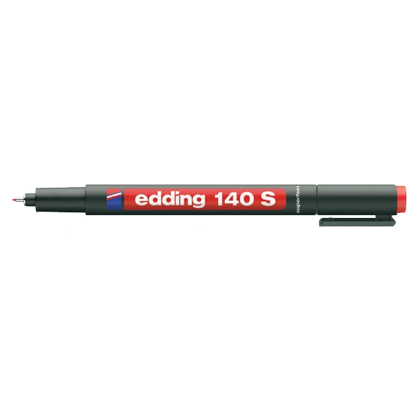 Edding Asetat Kalemi(10 adet) Permanent S Seri 0.3 MM Kırmızı 140 S ürün görseli 1