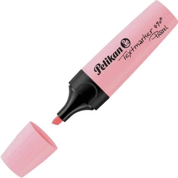 Pelikan Fosforlu Kalem Pastel Pembe 490 (10 lu paket) ürün görseli 1