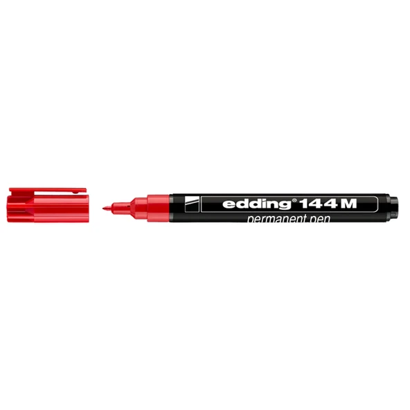 Edding Asetat Kalemi Permanent Kırmızı 144M (10 lu) ürün görseli 1