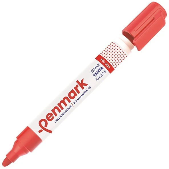 Penmark Beyaz Tahta Kalemi Kırmızı (12 adet)HS 305 03 ürün görseli 1
