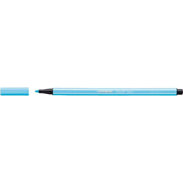 Stabilo Keçe Uçlu Boya Kalemi (10 lu) 1 MM Fosforlu Mavi 68/031 ürün görseli 1