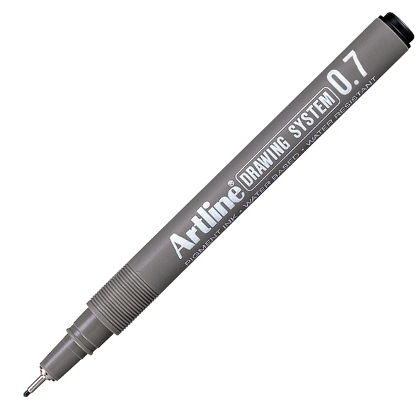 Artline Çizim Kalemi 0.7 MM Siyah (12 adet) EK237 ürün görseli 1
