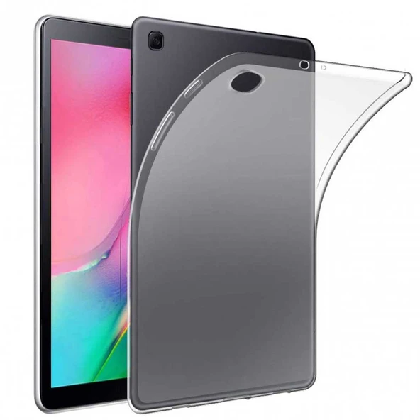 Samsung Galaxy Tab A SM T290 8 inç Uyumlu Şeffaf Silikon Tablet Kılıfı ürün görseli 1