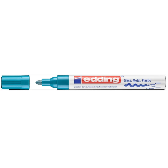 Edding Markör Boya Dekor Yuvarlak Uçlu 2-4 MM Açık Mavi (10 lu paket)750CR ürün görseli 1