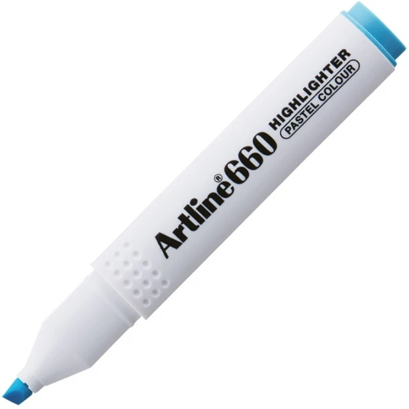 Artline Fosforlu Kalem Kesik Uç 1,0-4,0 MM Pastel Mavi (12 adet) 660 ürün görseli 1