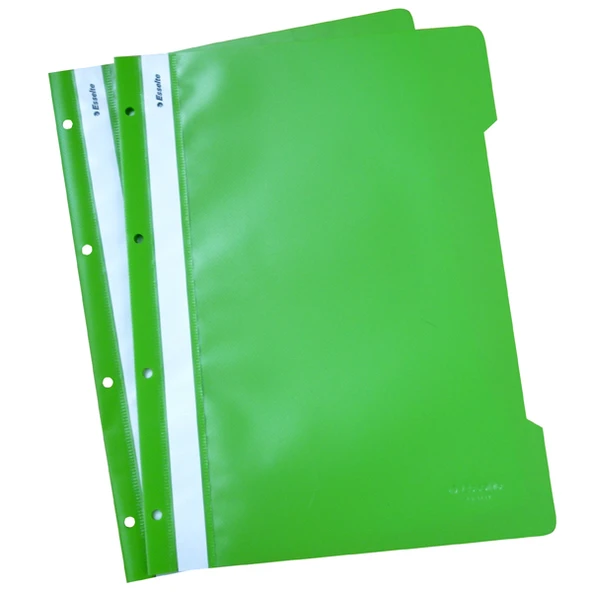 Esselte Telli Dosya Plastik A4 Yeşil (50 li paket) SLT-4199 ürün görseli 1