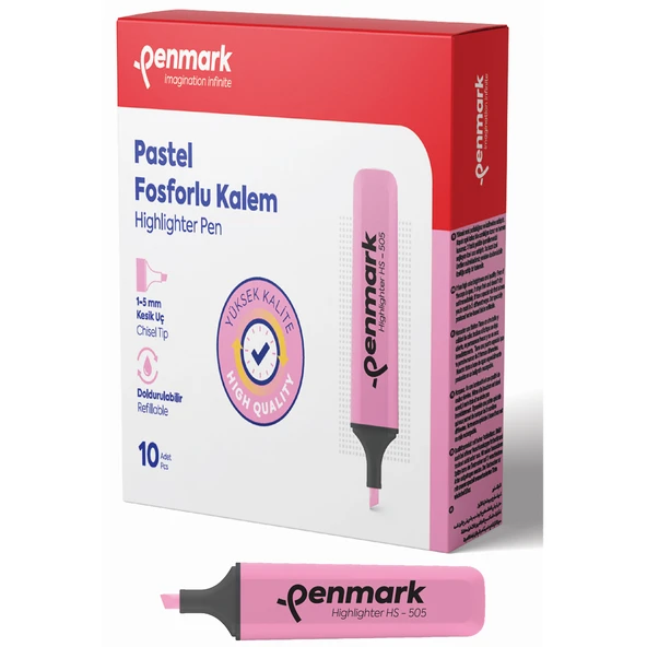 Penmark Pastel Fosforlu Kalem Gülsuyu (10 adet)HS 505 10 ürün görseli 1