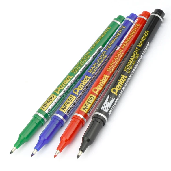 Pentel Marcador Permanent Markör-Ekstra İnce Uç Y NF450-B-12-LI-PKT ürün görseli 1