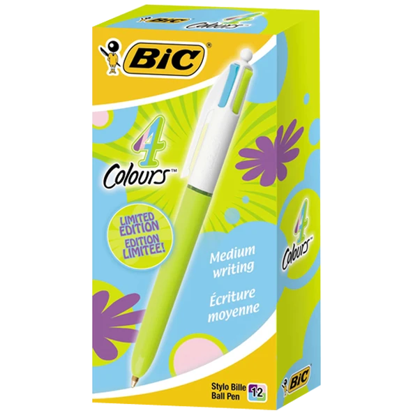 Bic Fonksiyonlu Kalem Fun 1.0 MM 4 Renk 4 Tükenmez 887777--12 Lİ ürün görseli 1