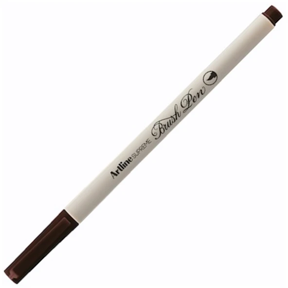 Artline Supreme Brush Uçlu Kalem Koyu Kahve (12 li paket) LV-A-EPFS-F D.BROWN ürün görseli 1
