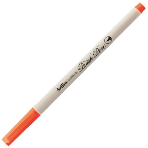 Artline Supreme Brush Uçlu Kalem Fosforlu Turuncu (12 li paket) LV-A-EPFS-F FLO ORANGE ürün görseli 1
