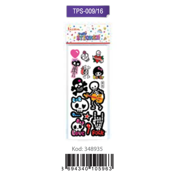 Ticon puffy Sticker Rock N Cck  Tps-009/16 ürün görseli 1