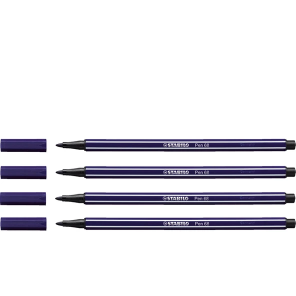 Stabilo Keçe Uçlu Boya Kalemi 1 MM Koyu Mavi 68/22 ürün görseli 1