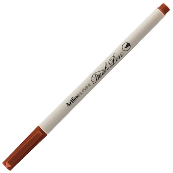 Artline Supreme Brush Uçlu Kalem Kahverengi (12 li paket) LV-A-EPFS-F BROWN ürün görseli 1