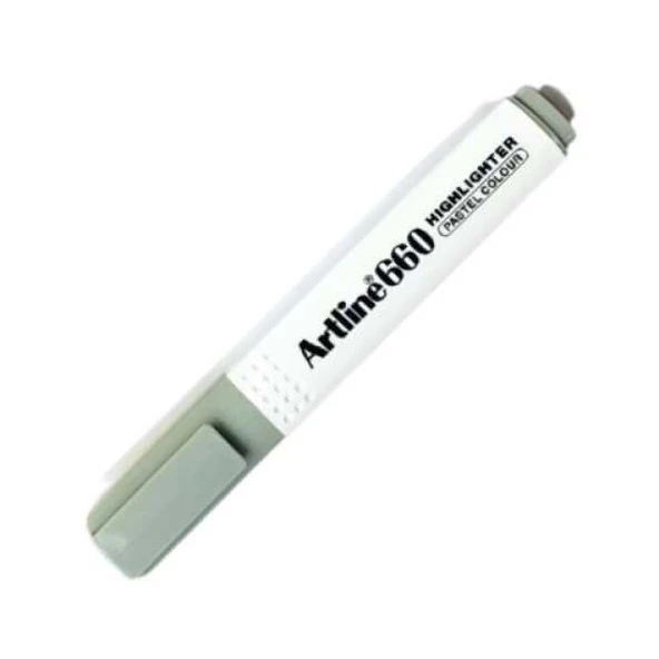 Artline Fosforlu Kalem Kesik Uç 1,0-4,0 MM Pastel Grey EK-660N ürün görseli 1
