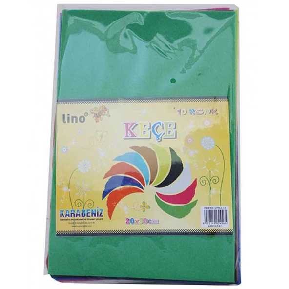 Lino Keçe 20x30 10 Renk 2718J ürün görseli 1