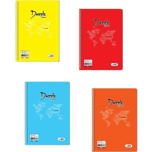 Umut Dazzle Soft Spiralli Plastik Kapak 40 YP Kareli A4-96 li ürün görseli 1