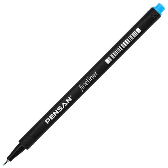 Pensan Fineliner Keçe Uç Kalem Açık Mavi 6500-10-PKT ürün görseli 1