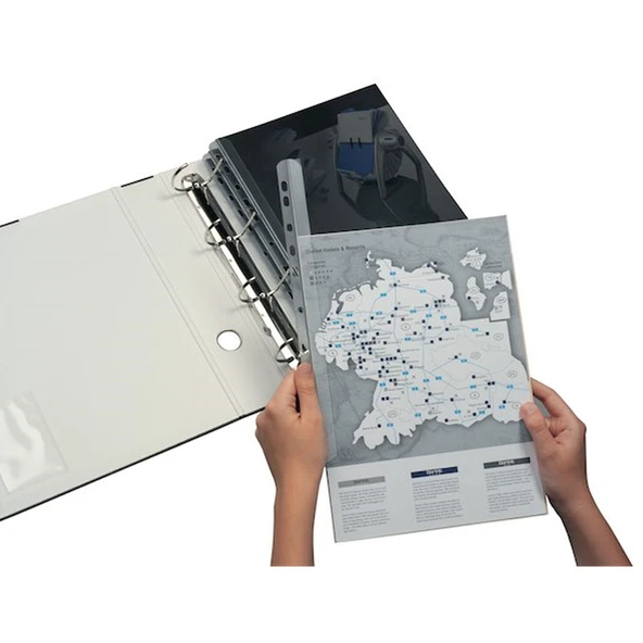 Durable Delikli Sırtlık Şeffaf 30 Syf 2902-50-PKT ürün görseli 1
