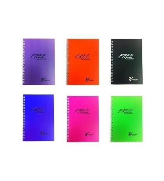 Keskin Color Bloknot Free Office Yan Spr.A7 42 YP Çizgili 145304-99-48-PKT ürün görseli 1