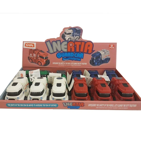 Ctoy Sürtmeli Mini Kamyonlar CTOY-SY713-15B-12-PKT ürün görseli 1