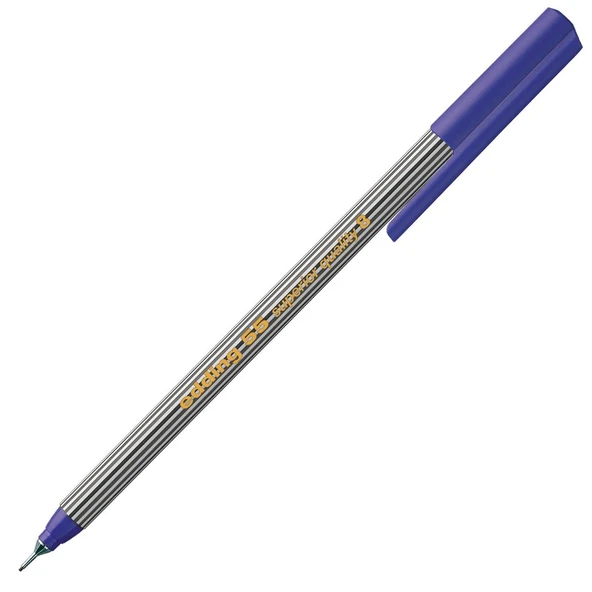 Edding İnce Uçlu Keçeli Kalem 0.4 MM Çelik Mavisi 55-5-PKT ürün görseli 1
