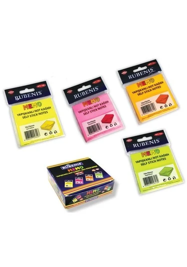 Rubenis Yapışkanlı Not Kağıdı 76x76 MM 50 Şeffaf Pembe 50 YP RPS-152-24-PKT ürün görseli 1
