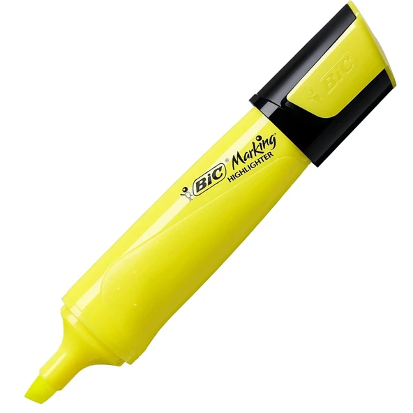 Bic Markıng Flat Hıghlıghter 10 Lu Sarı ürün görseli 1