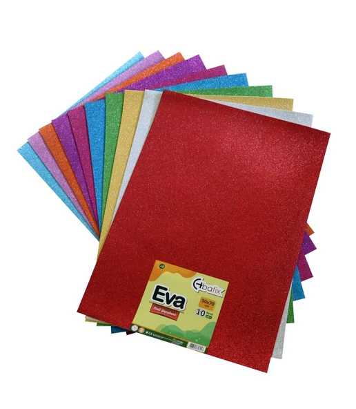 Bafix Eva Simli Yapışkanlı 50x70 10 Renk Karışık-10-PKT ürün görseli 1