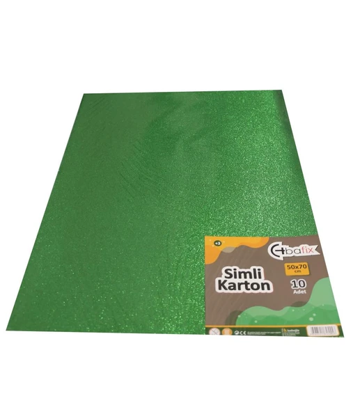 Bafix Simli Karton 50x70 Yeşil-10-PKT ürün görseli 1