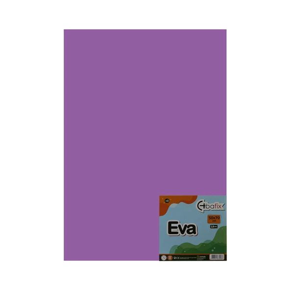 Bafix Eva Düz Renk 50x70 Mor-10-PKT ürün görseli 1