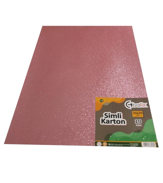 Bafix Simli Karton 50x70 Pembe-10-PKT ürün görseli 1