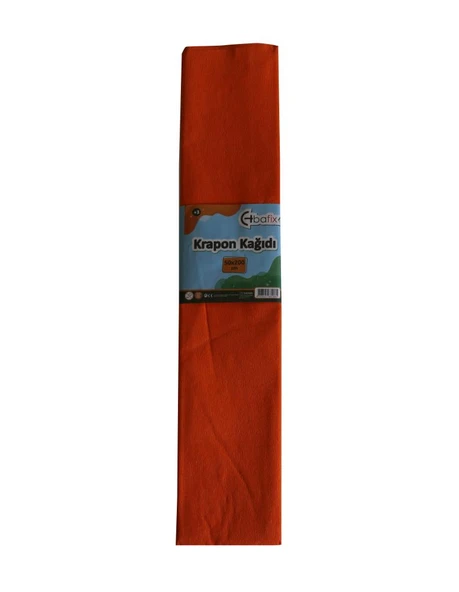 Bafix Krapon Kağıdı 10 LU 50x200 CM Turuncu-10-PKT ürün görseli 1