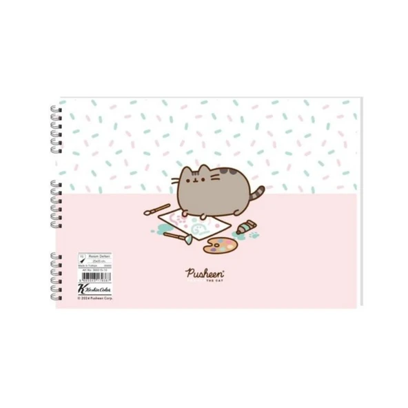 Pusheen Resim Defteri Spiralli 25x35 15 YP-24-PKT ürün görseli 1