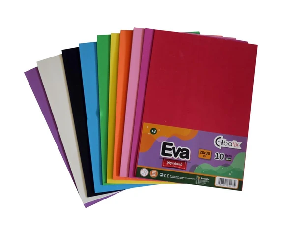 Bafix Eva Yapışkanlı 20x30 10 Renk Karışık-10-PKT ürün görseli 1