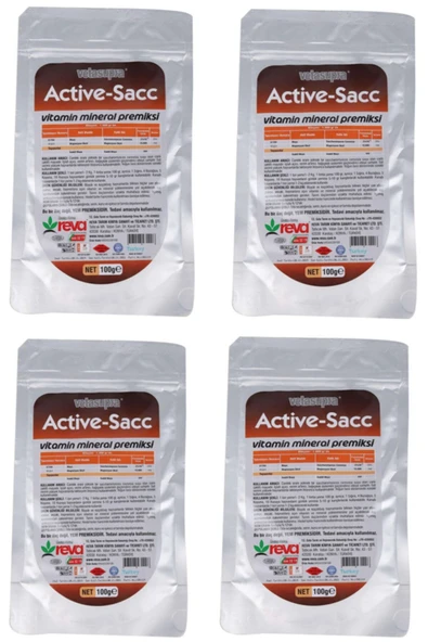 Vetasupra Active Sacc  Düzenleyici Premiks 100 gr X 4 Adet ürün görseli 1