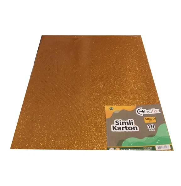 Bafix Simli Karton 50x70 Turuncu-10-PKT ürün görseli 1
