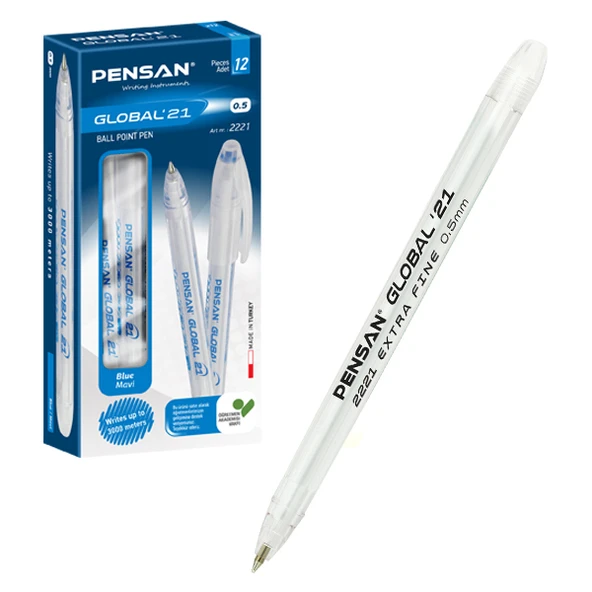Pensan Tükenmez Kalem Global 0.5 MM Siyah 2221 ürün görseli 1