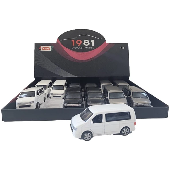 Ctoy Oyuncak Çek Bırak Kapıları Açılır Minibüs 1:32 CTOY-6632-09 ürün görseli 1