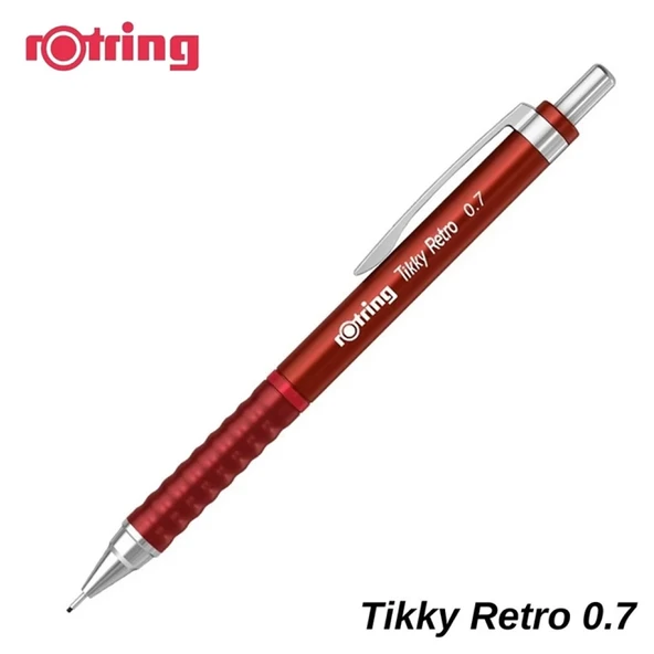 Rotring Versatil Kalem Tıkky Retro Metalik Kırmızı 0.5 MM 2202568-12-PKT ürün görseli 1